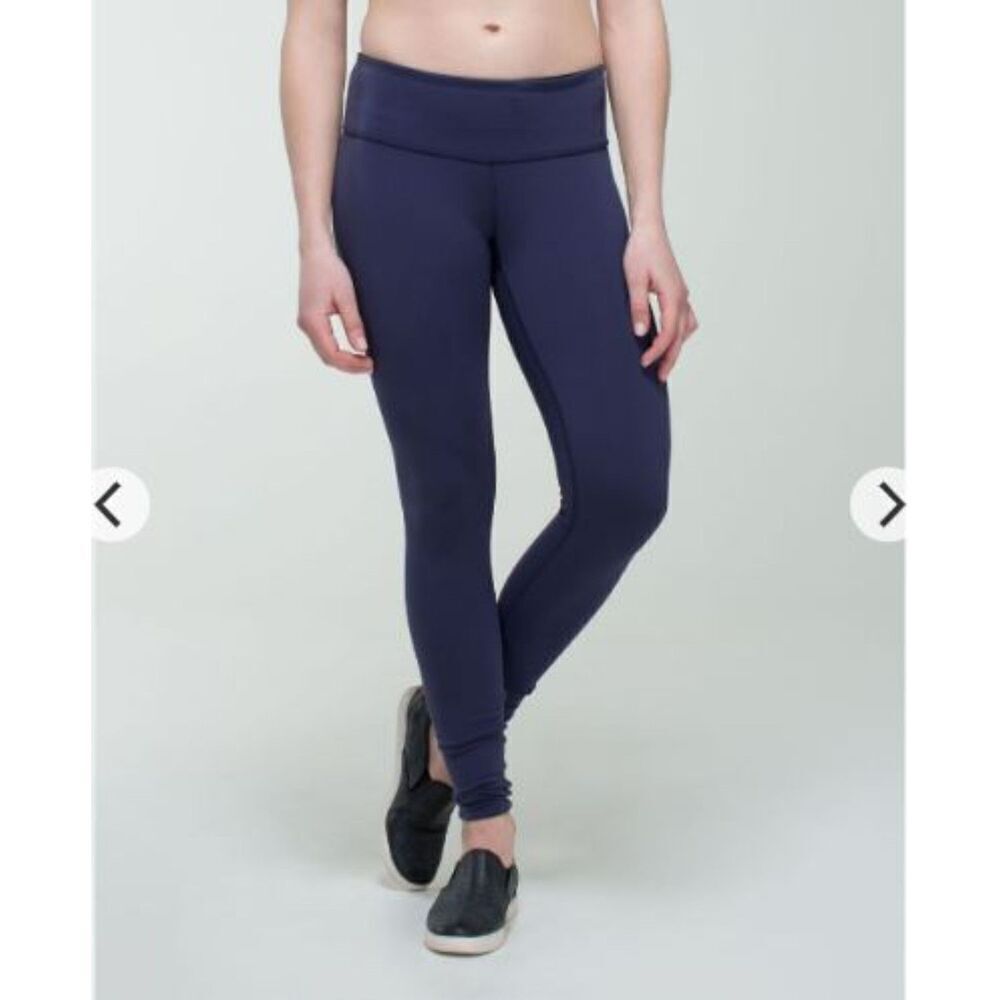 Lululemon Wunder Under Pant (Reversible) Cadet Blue 6